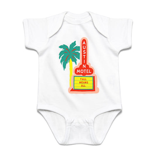 Austin Motel Palm Tree Onesie