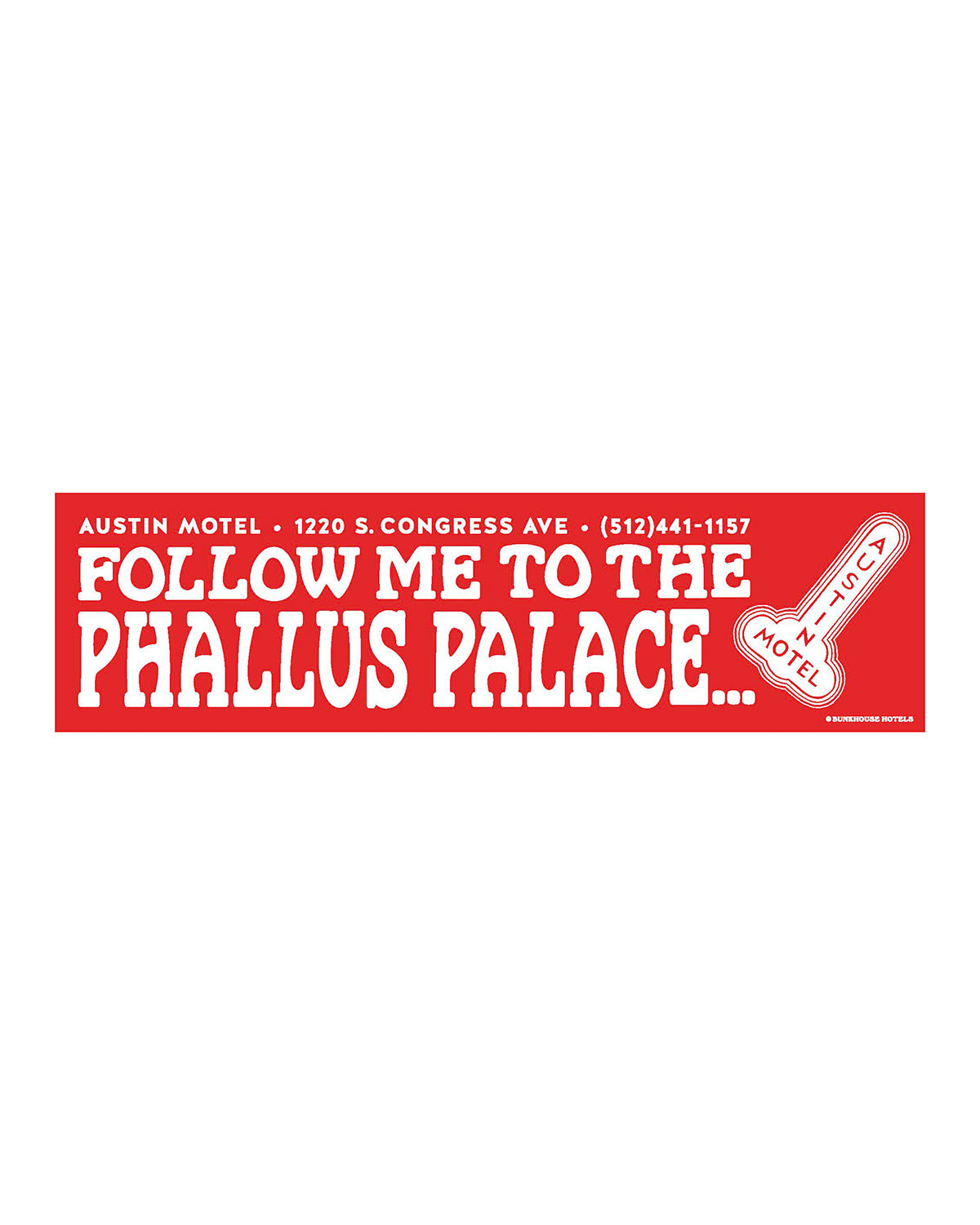 Phallus Palace Bumper Sticker