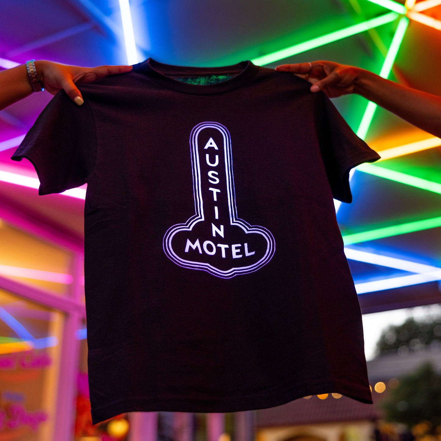 Austin Motel Glow In The Dark Tee