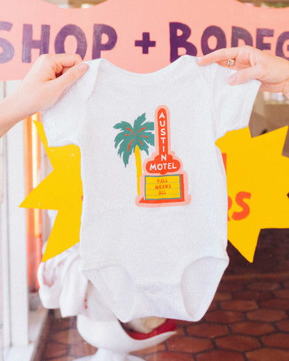 Austin Motel Palm Tree Onesie