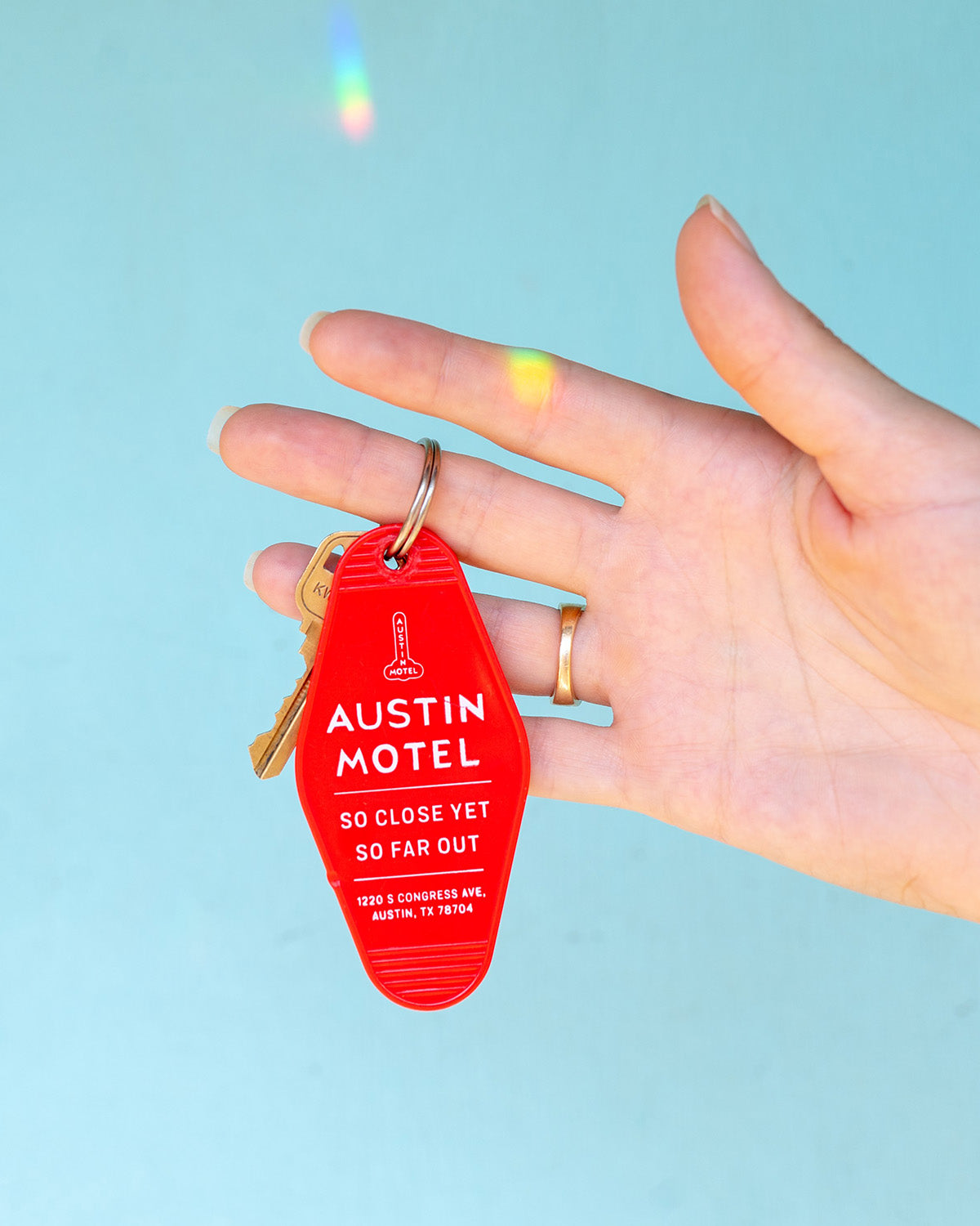 Austin Motel Vintage Keychain