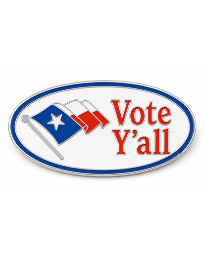 Bunkhouse Vote Y'all Enamel Pin