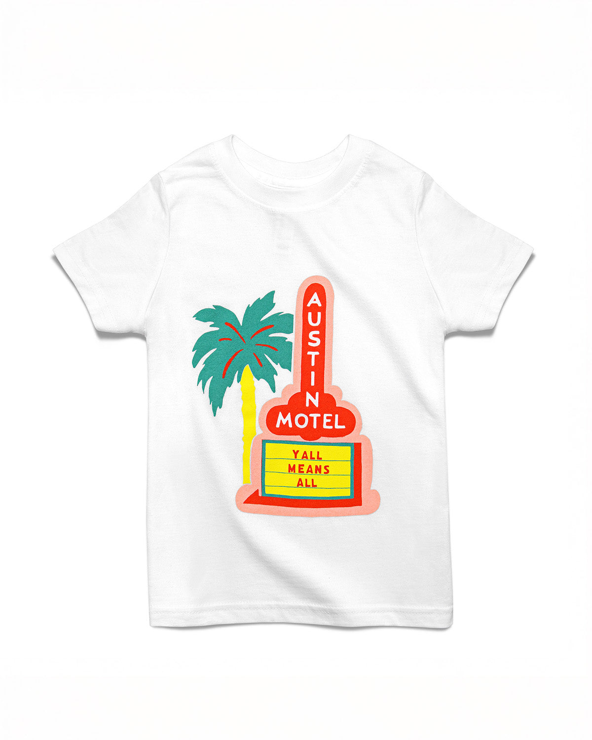 Austin Motel Palm Tree Kids Tee